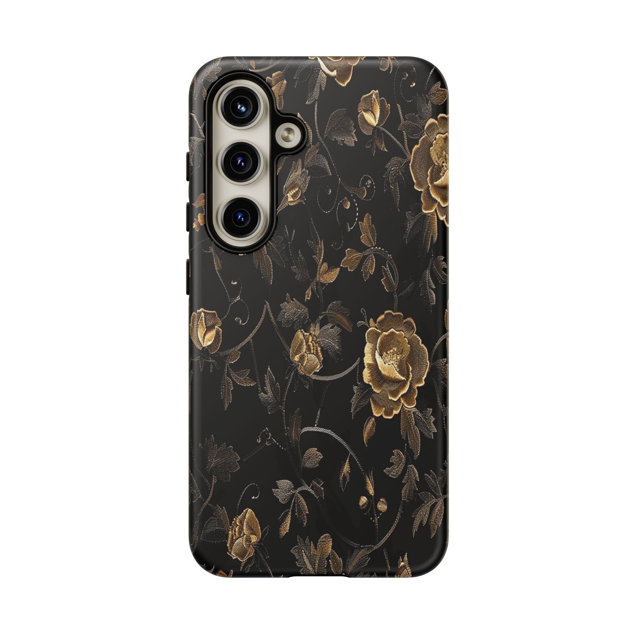 Golden Roses on Black