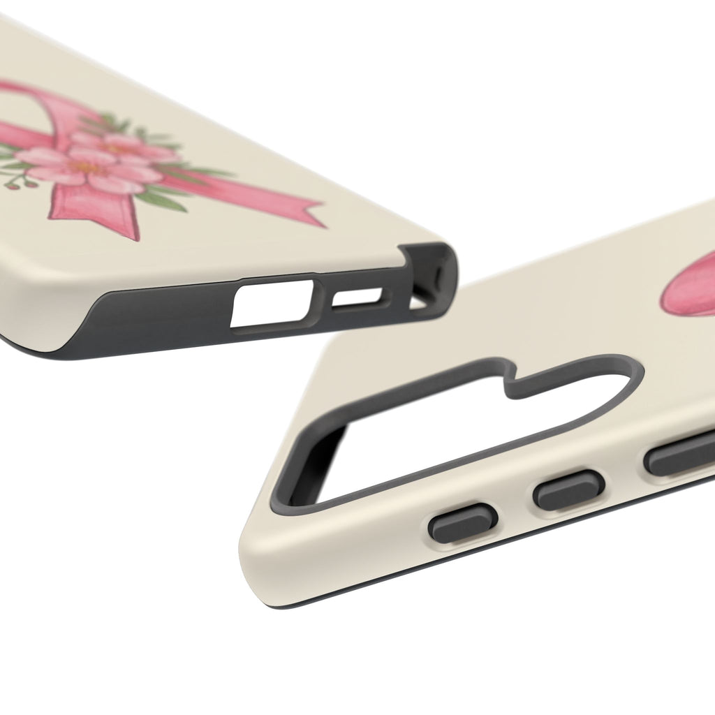 Floral Breast Cancer Awareness Case