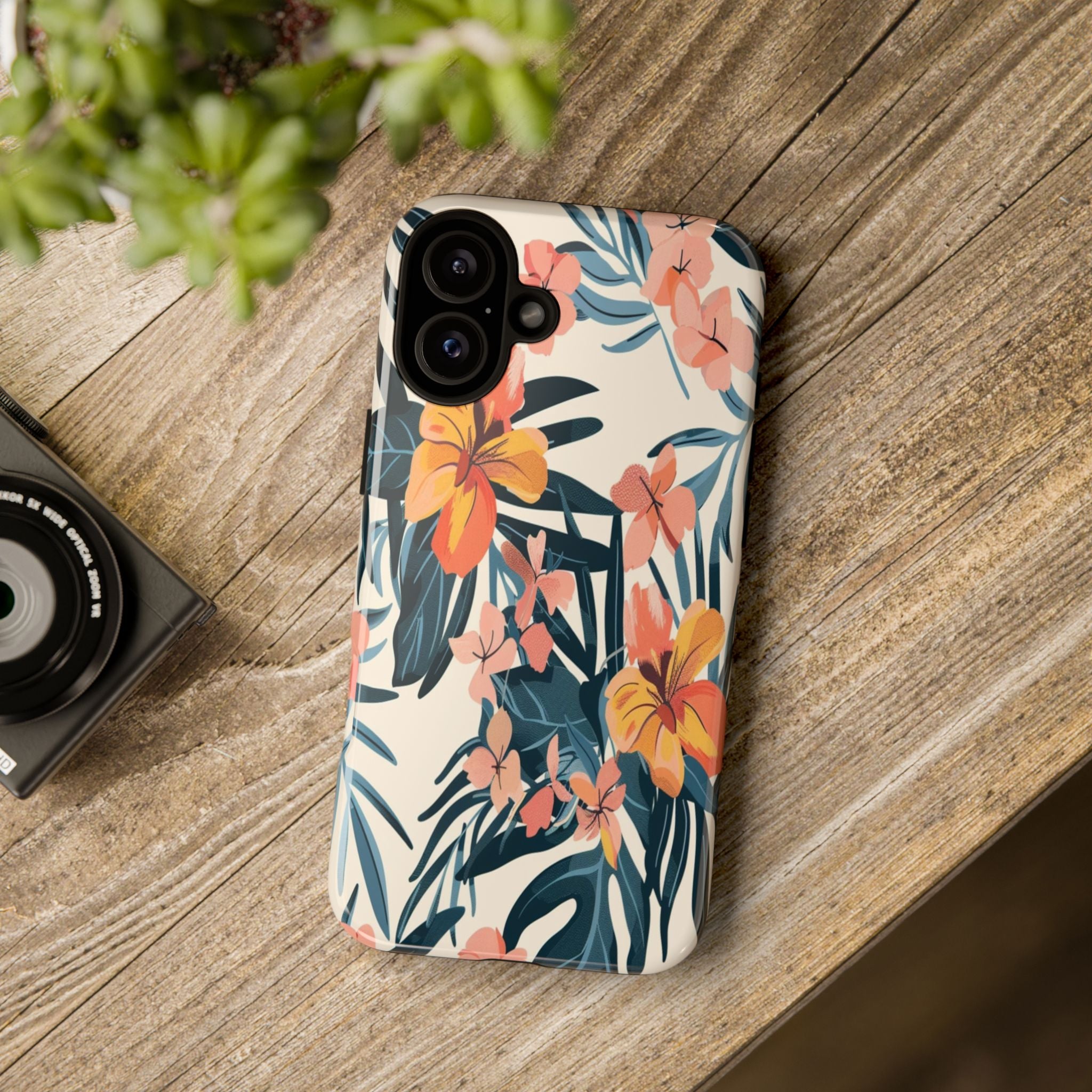 Tropical White and Blue Case
