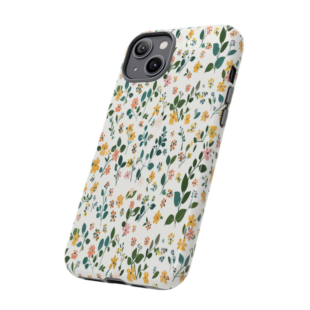Pastel Leaves and Flowers Case
