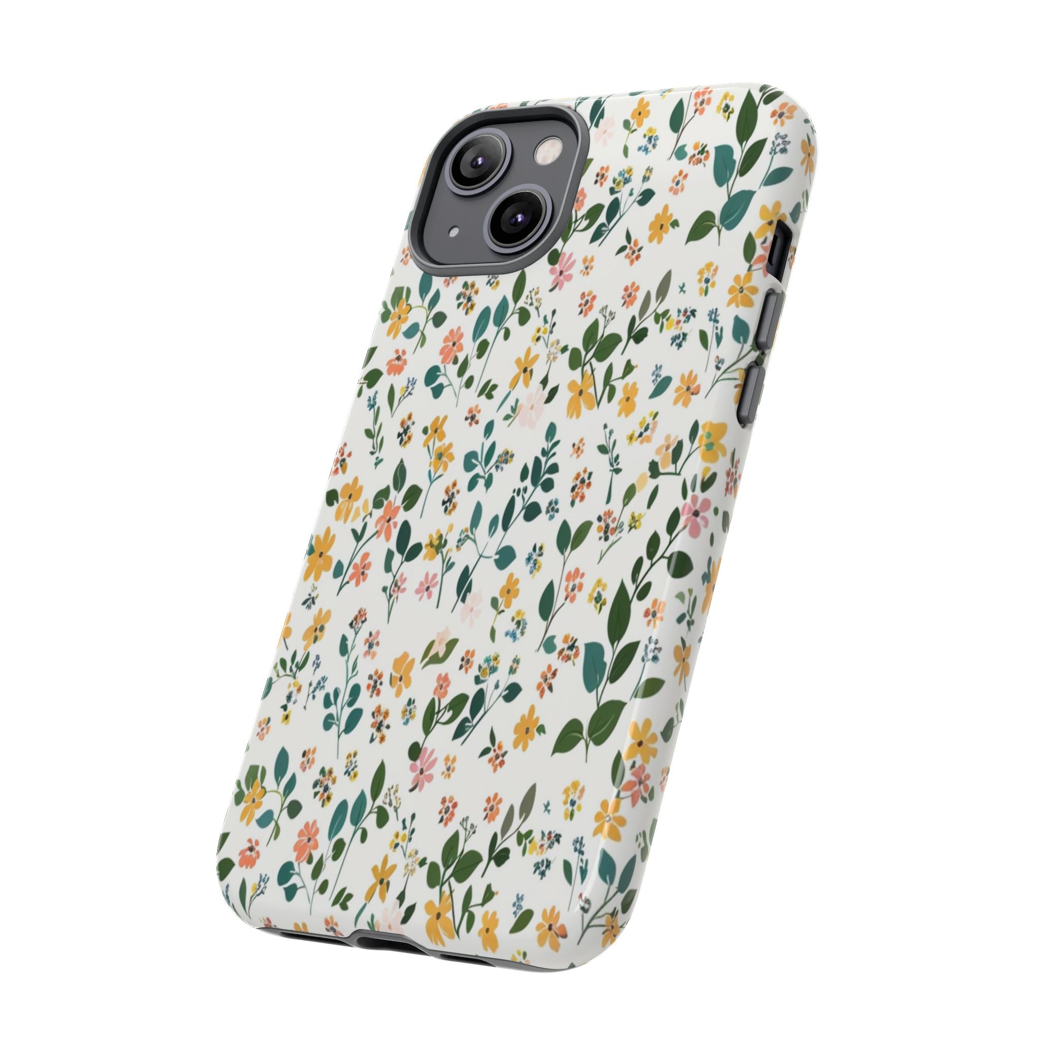 Pastel Leaves and Flowers Case