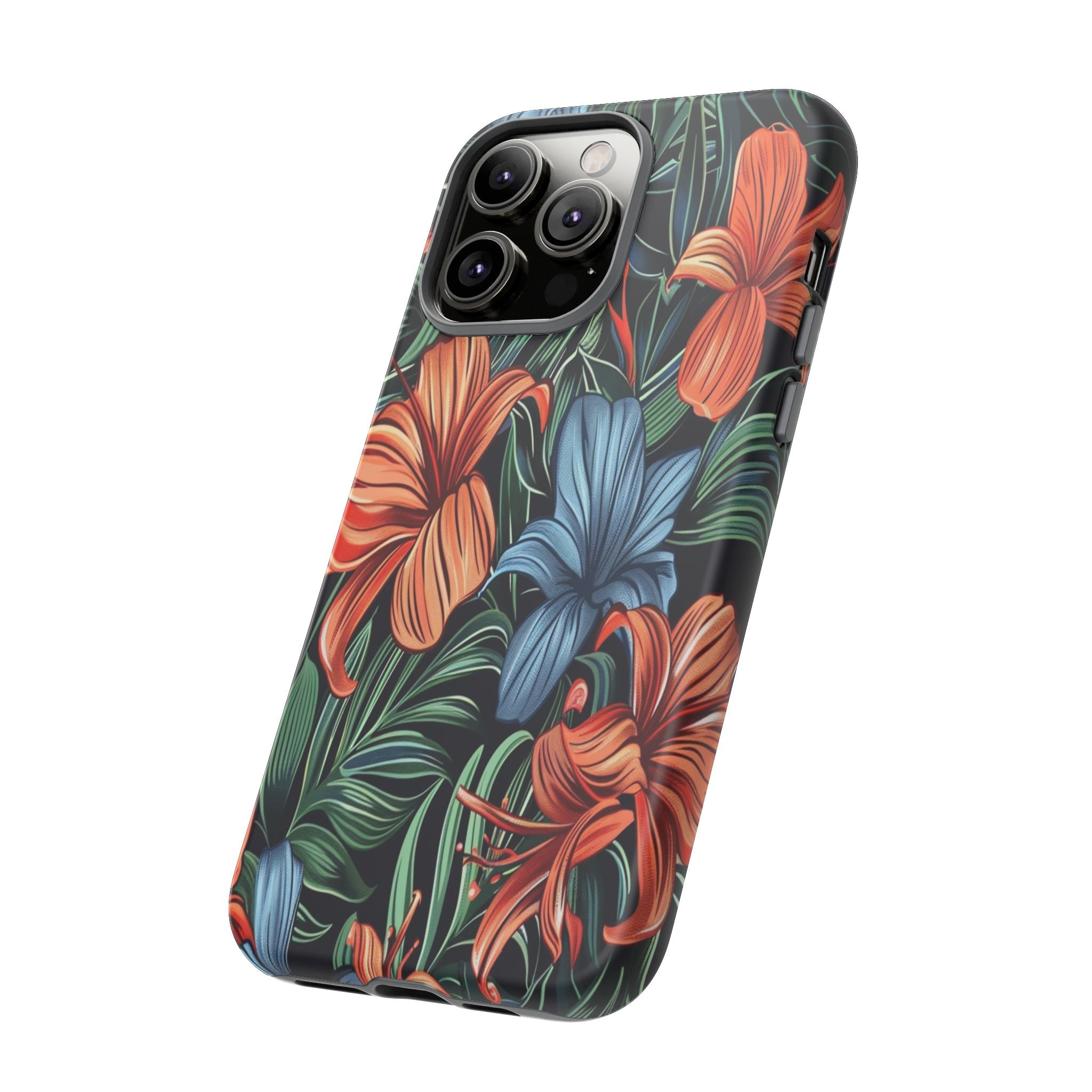 Tropical Red and Blue Case