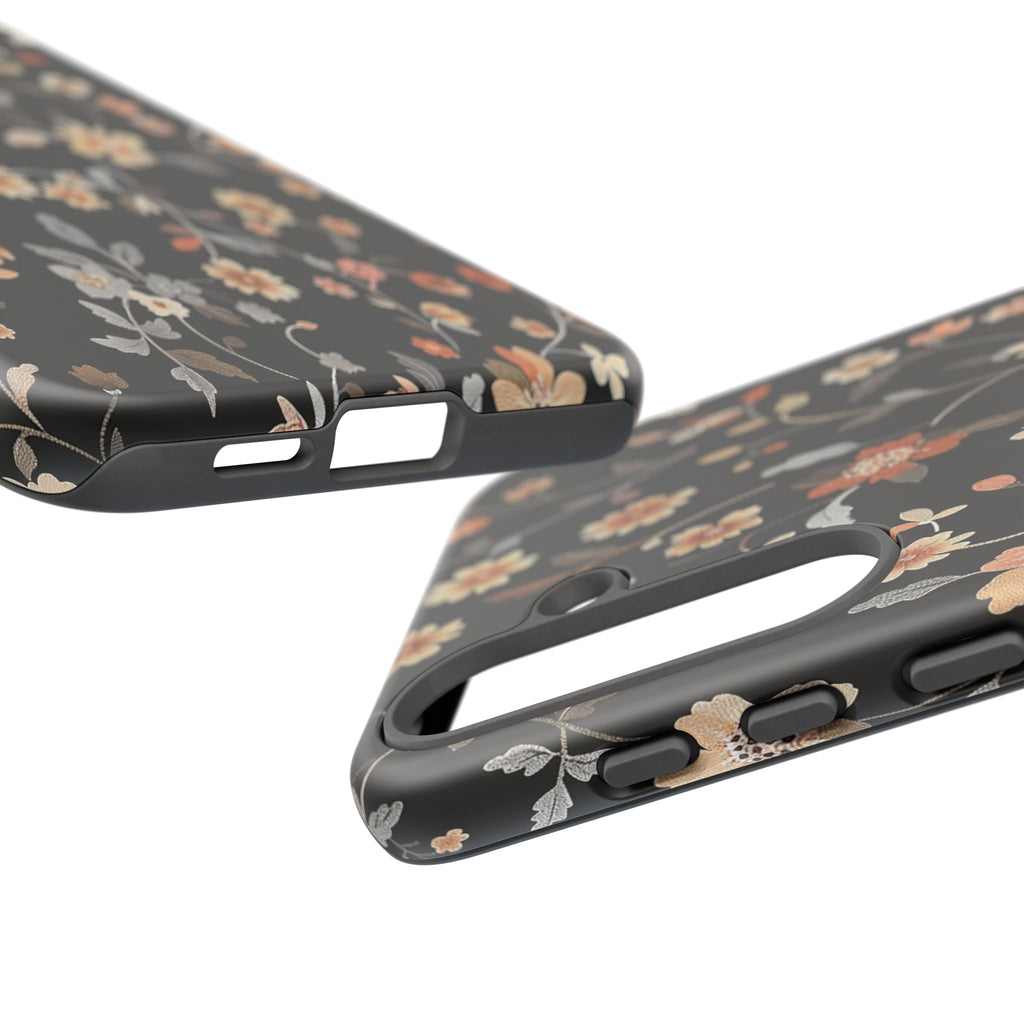 Floral Field on Black Case