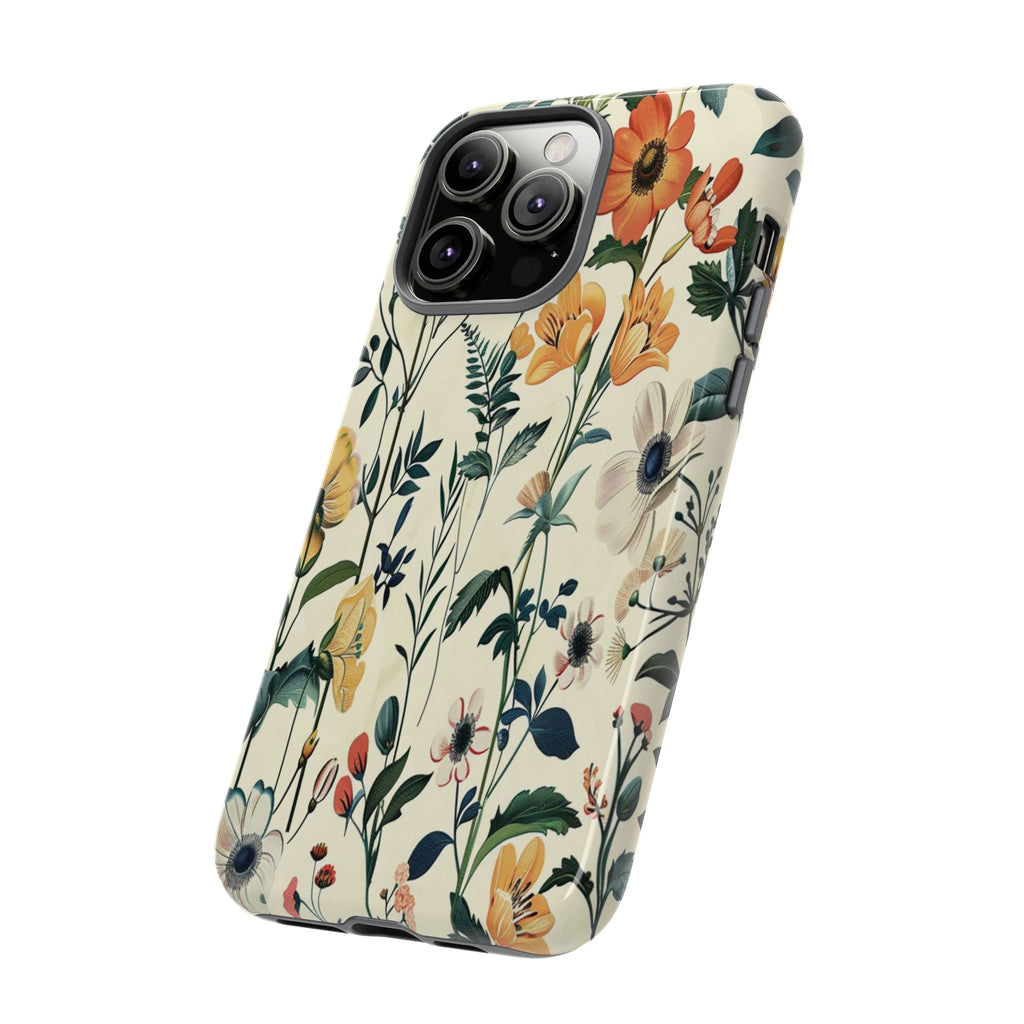 Vintage Botanical Wildflower Seamless Pattern