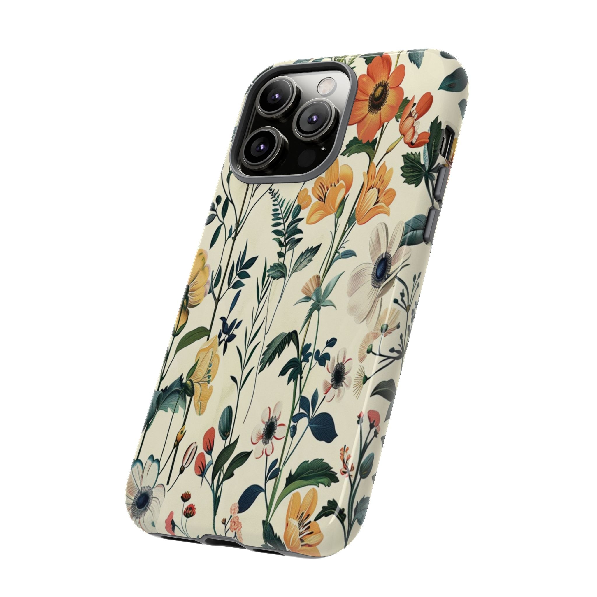 Vintage Botanical Wildflower Seamless Pattern