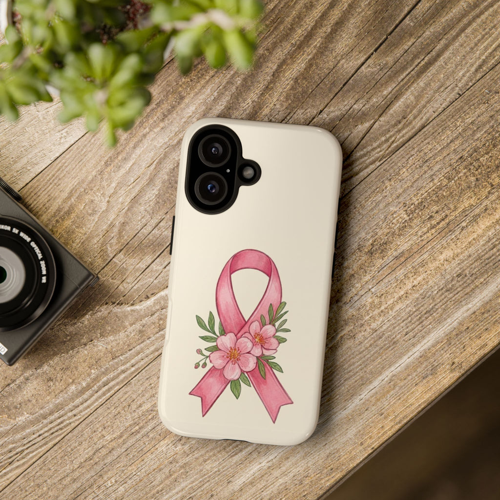 Floral Breast Cancer Awareness Case