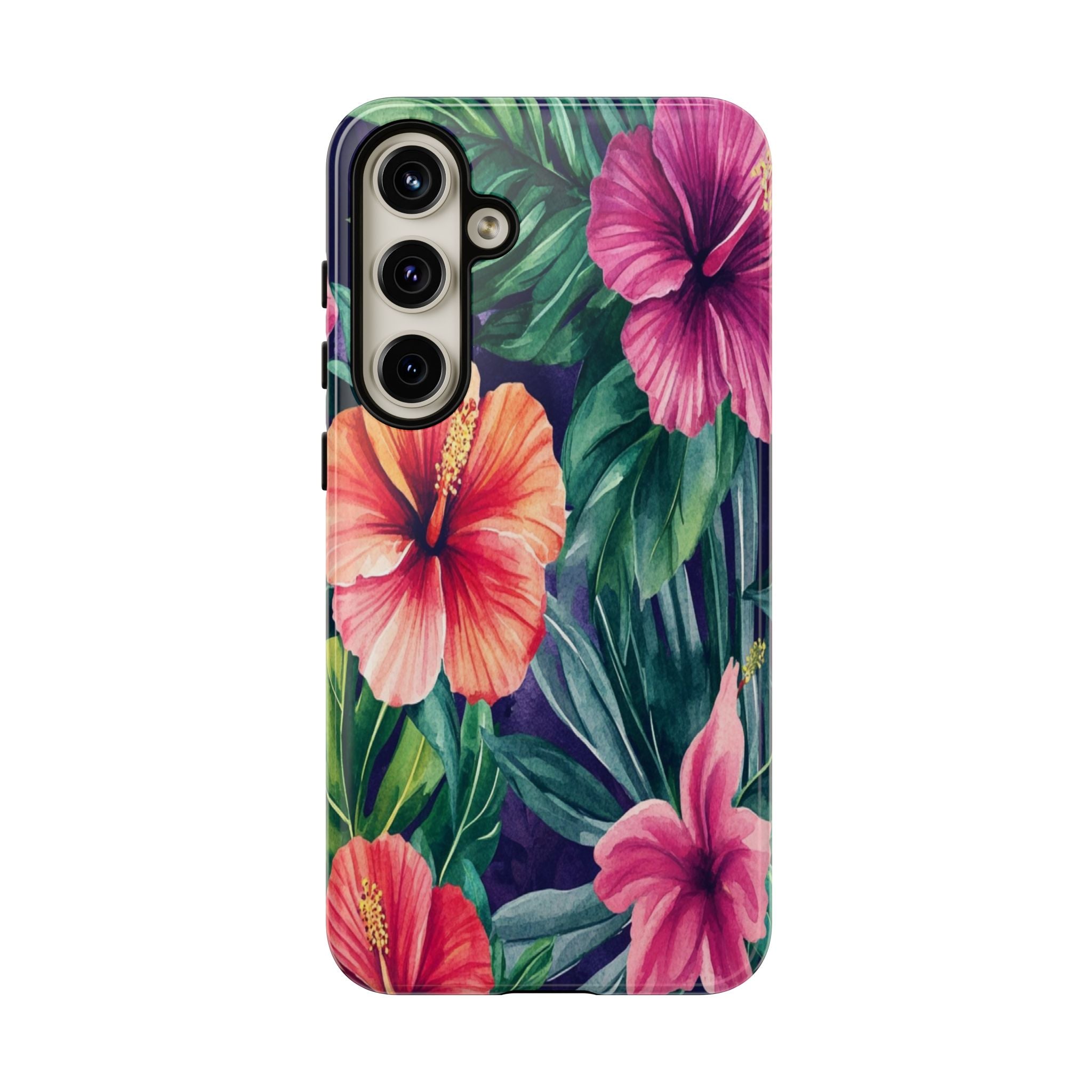 Navy Floral Watercolor