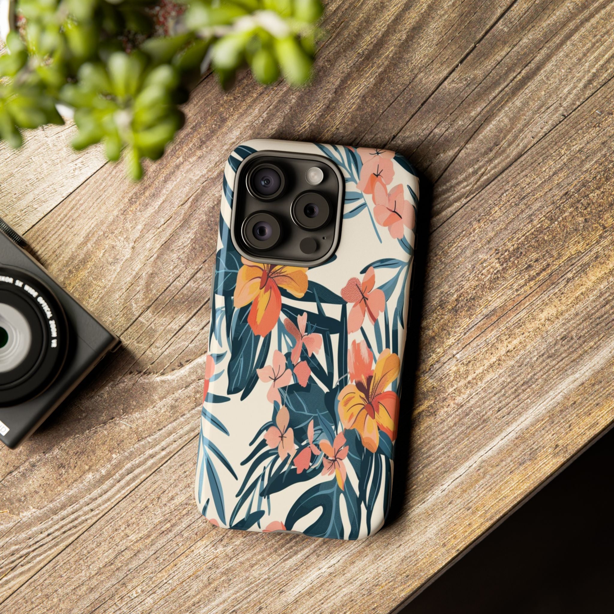 Tropical White and Blue Case