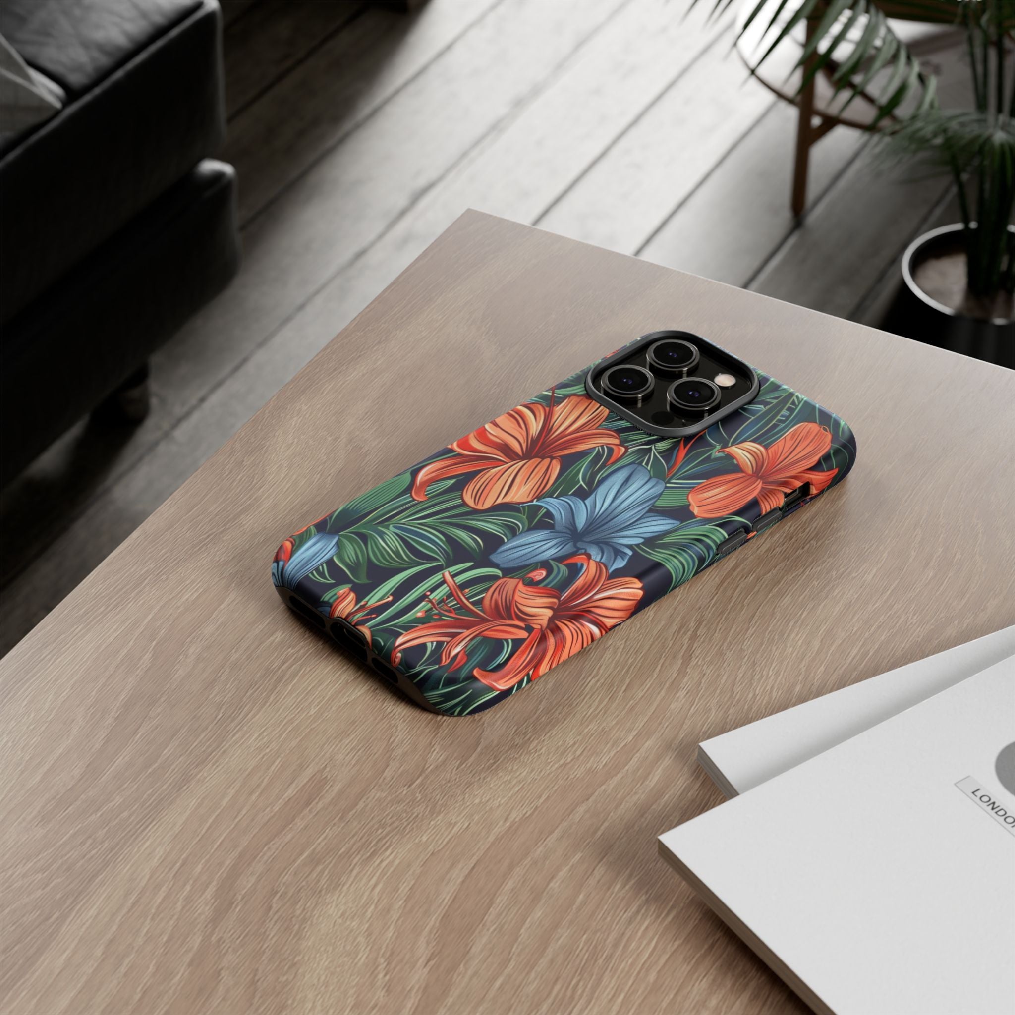 Tropical Red and Blue Case