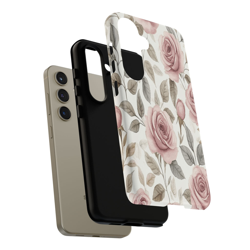 Elegant Watercolor Rose Case