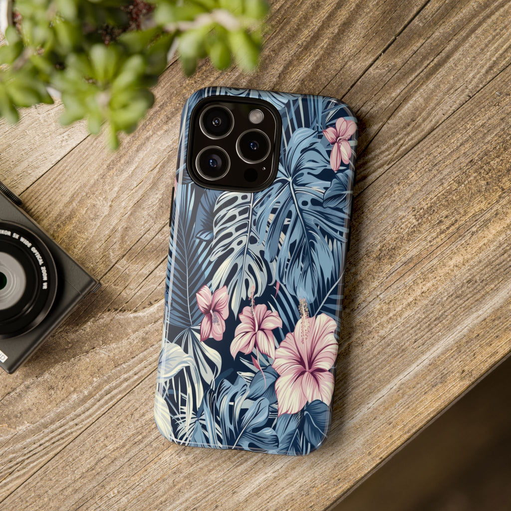 Tropical Hibiscus and Monstera Case