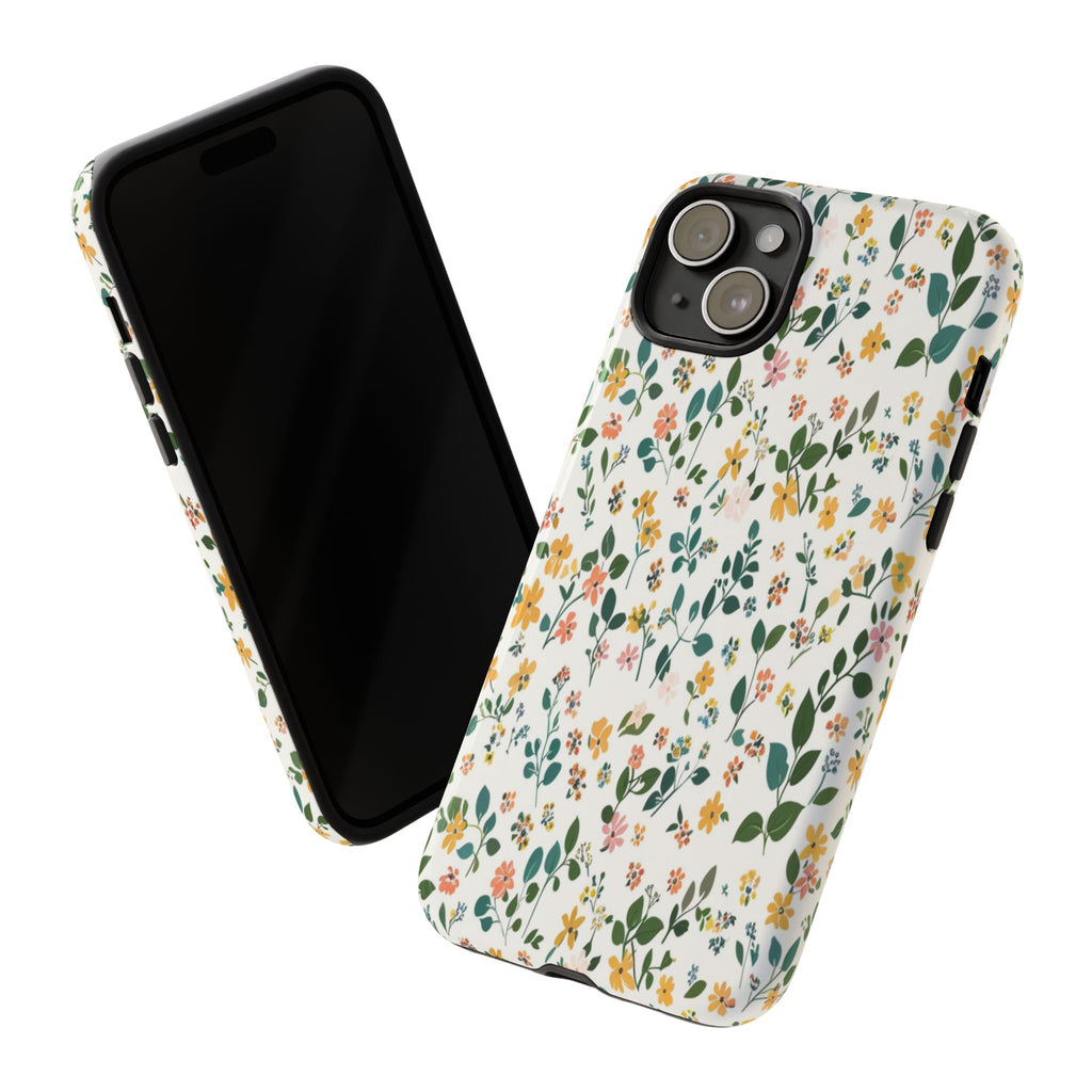 Pastel Leaves and Flowers Case