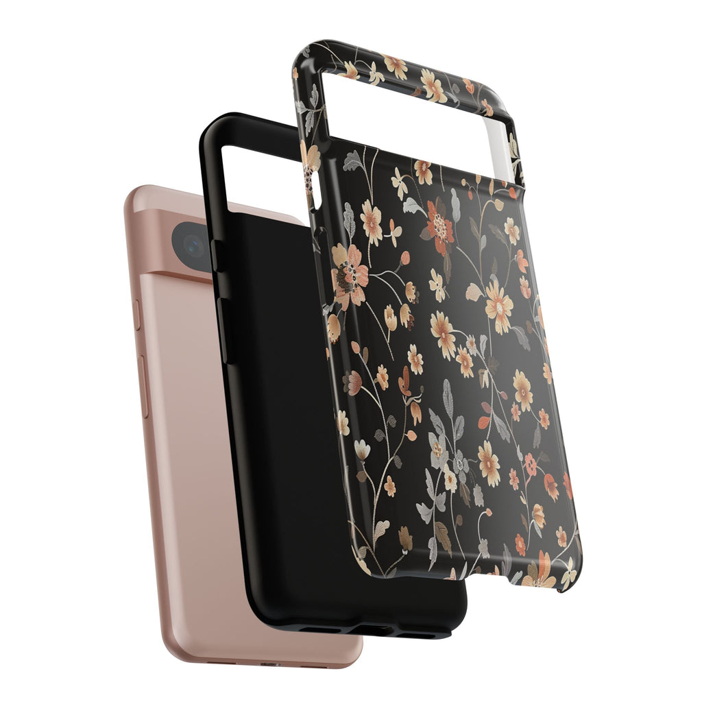 Floral Field on Black Case