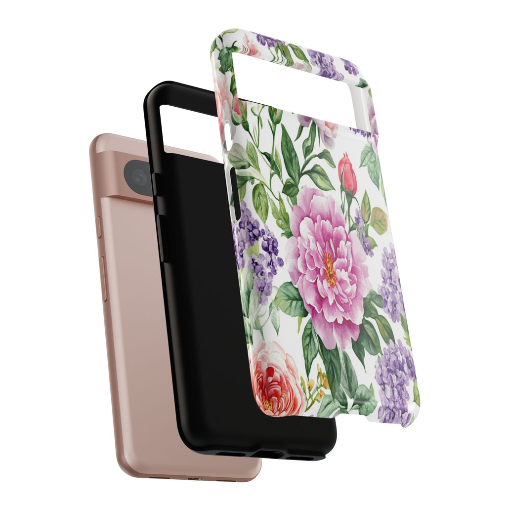 Watercolor Peonies and Lilacs Case