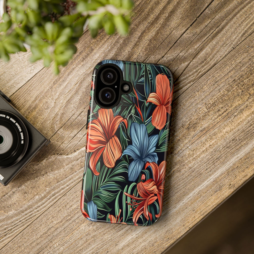 Tropical Red and Blue Case