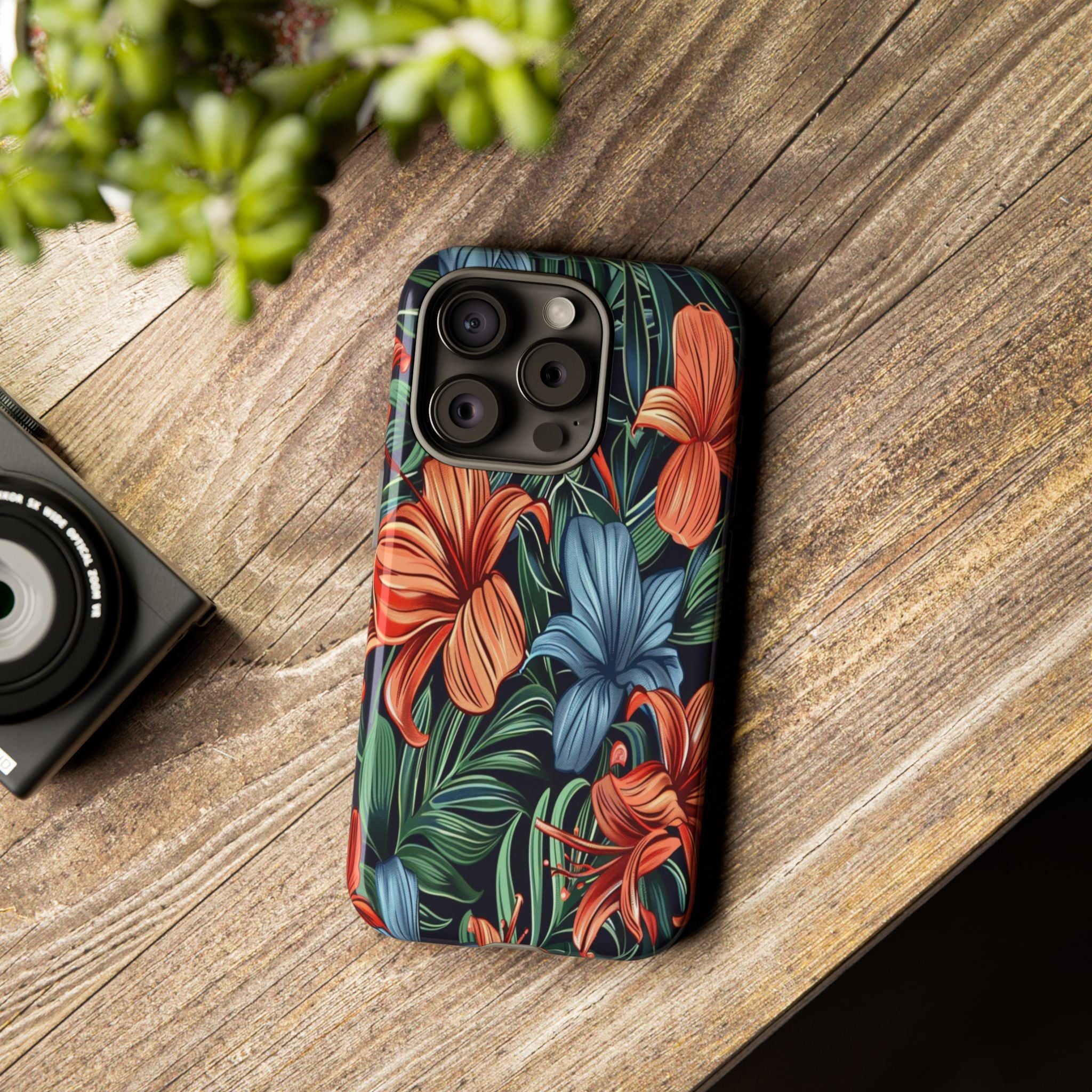 Tropical Red and Blue Case