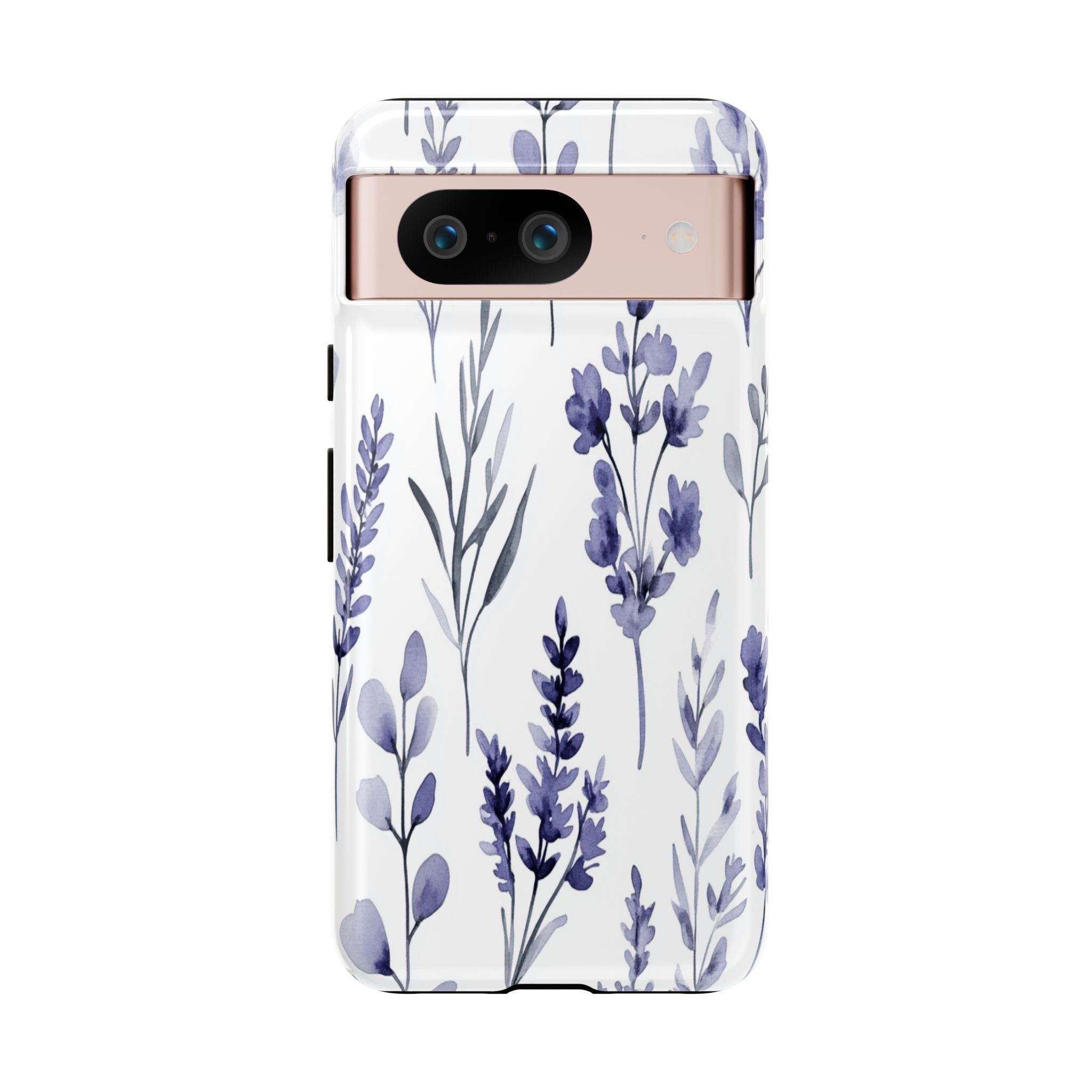 Delicate Purple Botanical Watercolor Floral Pattern