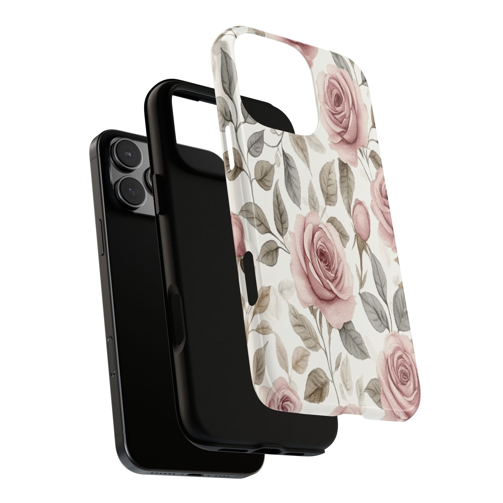 Elegant Watercolor Rose Case