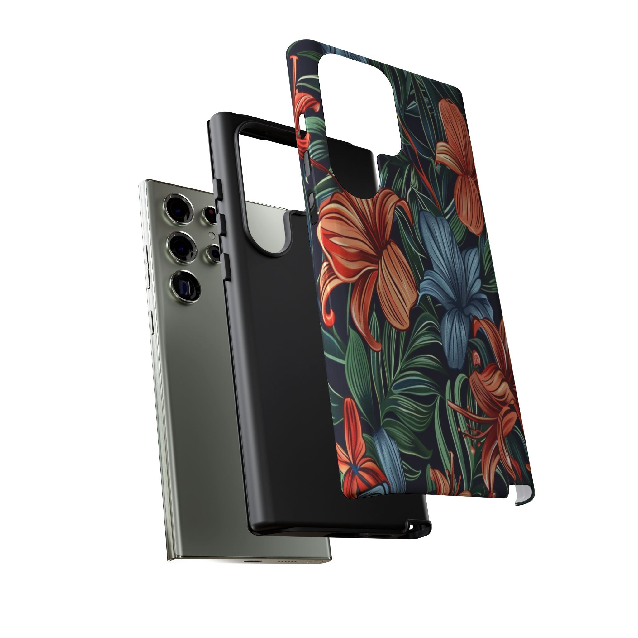 Tropical Red and Blue Case