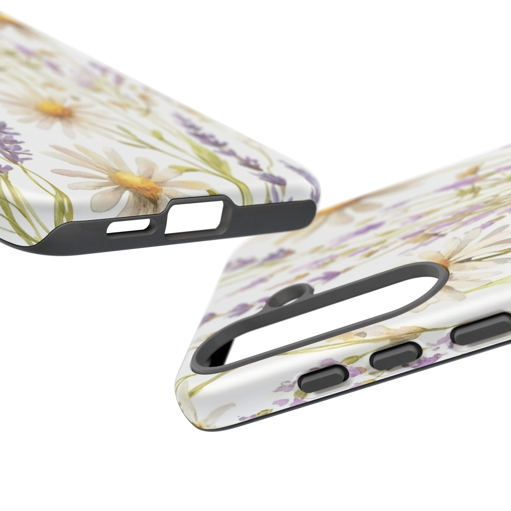 Delicate Watercolor Daisy and Lavender Case