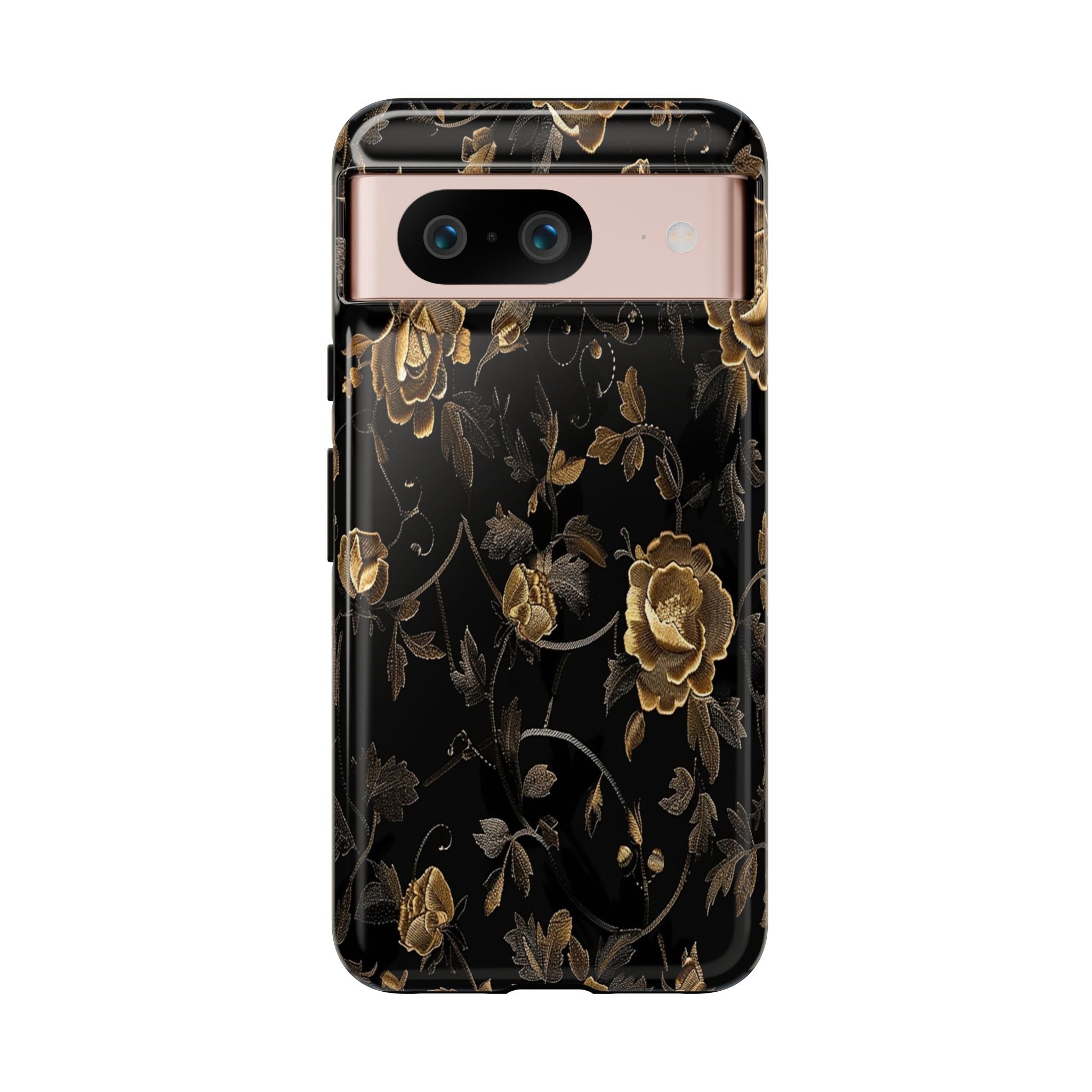 Golden Roses on Black