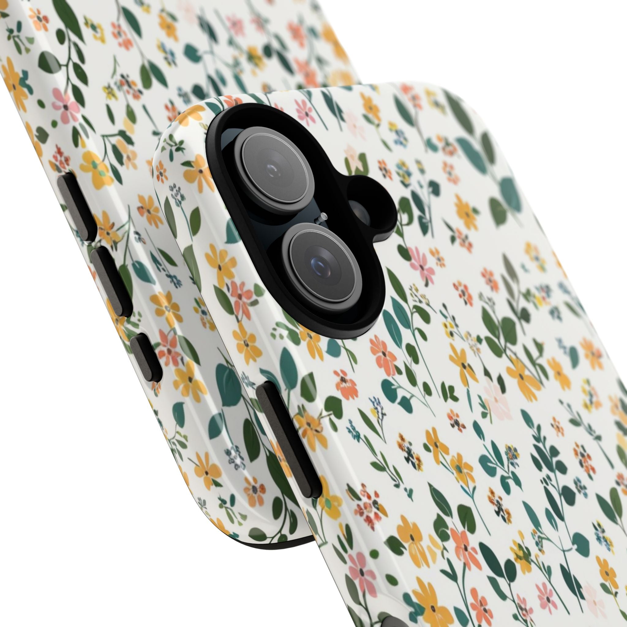 Pastel Leaves and Flowers Case