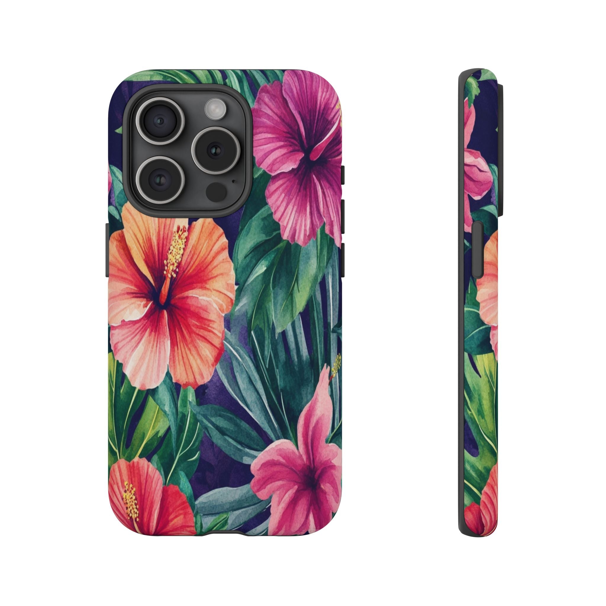 Navy Floral Watercolor