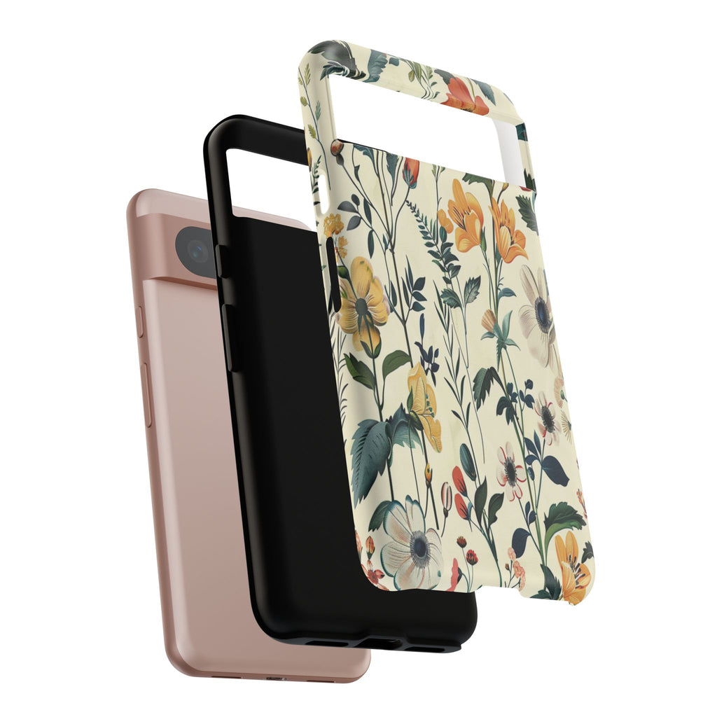 Vintage Botanical Wildflower Seamless Pattern