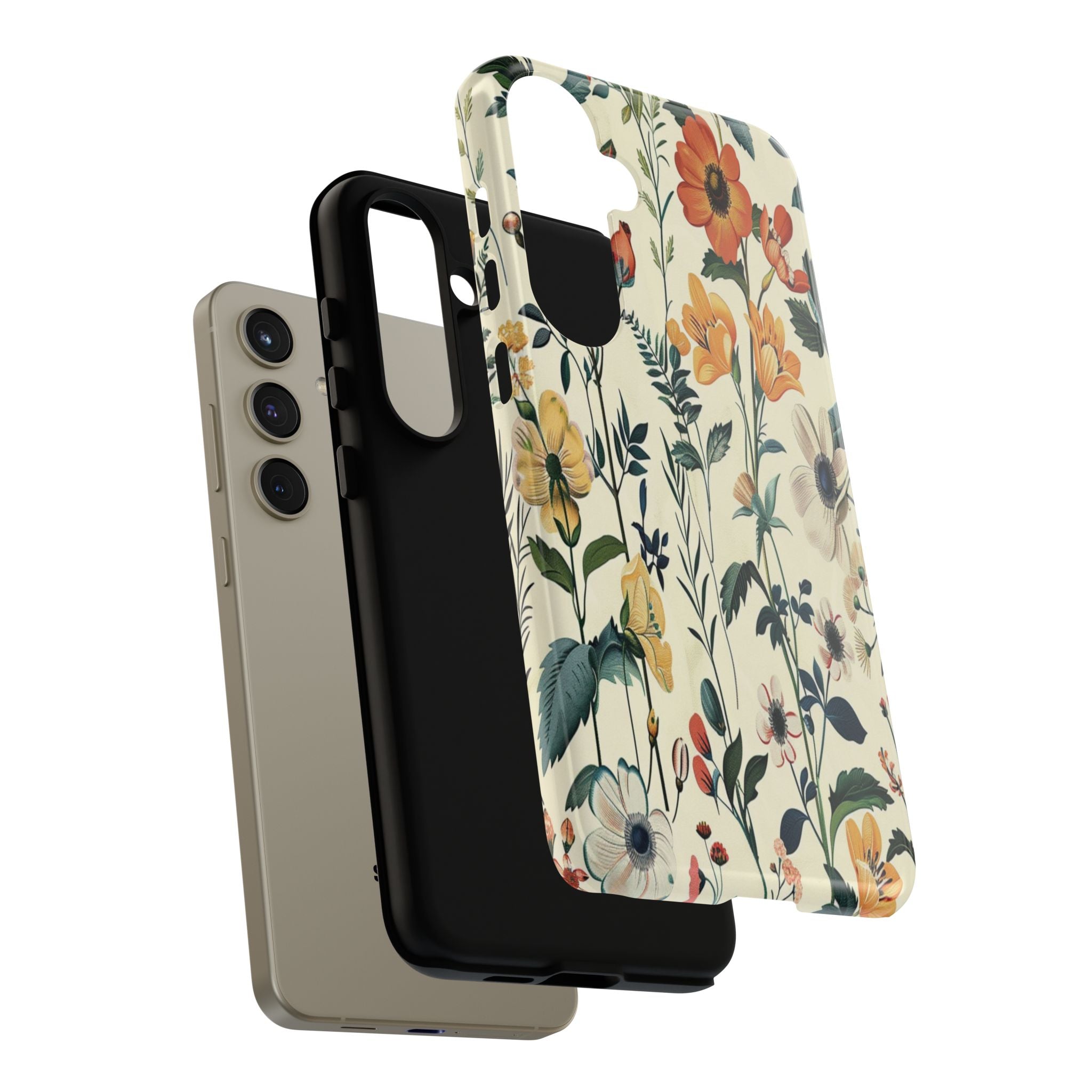 Vintage Botanical Wildflower Seamless Pattern