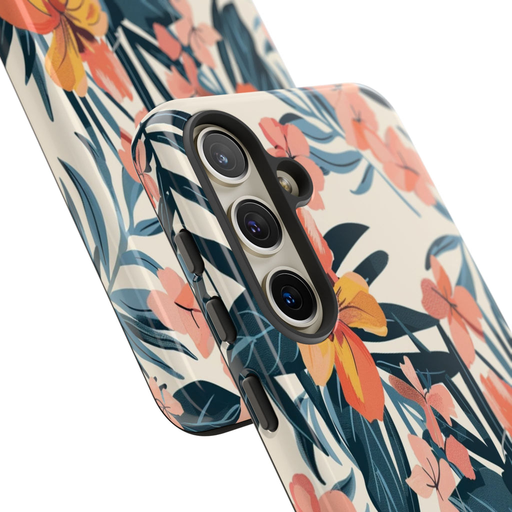 Tropical White and Blue Case