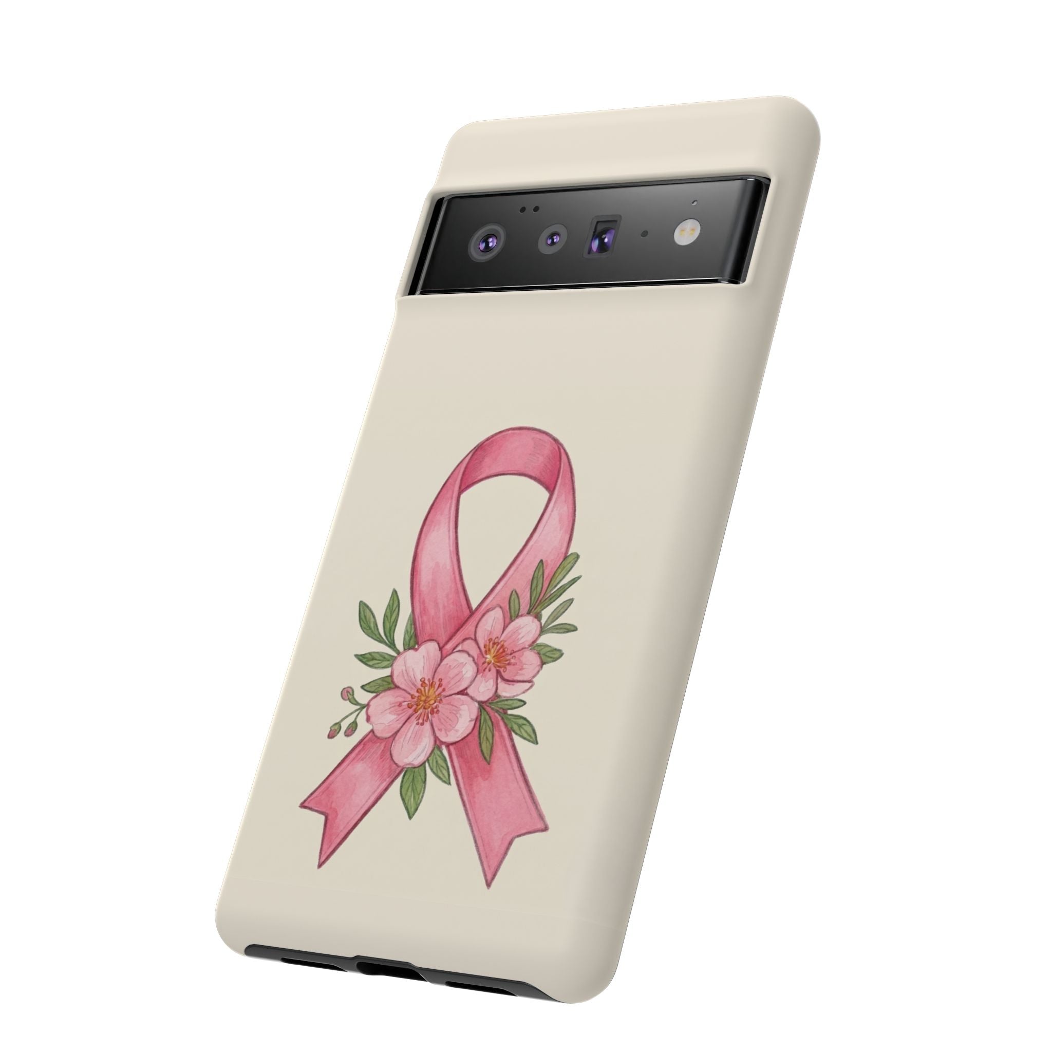 Floral Breast Cancer Awareness Case