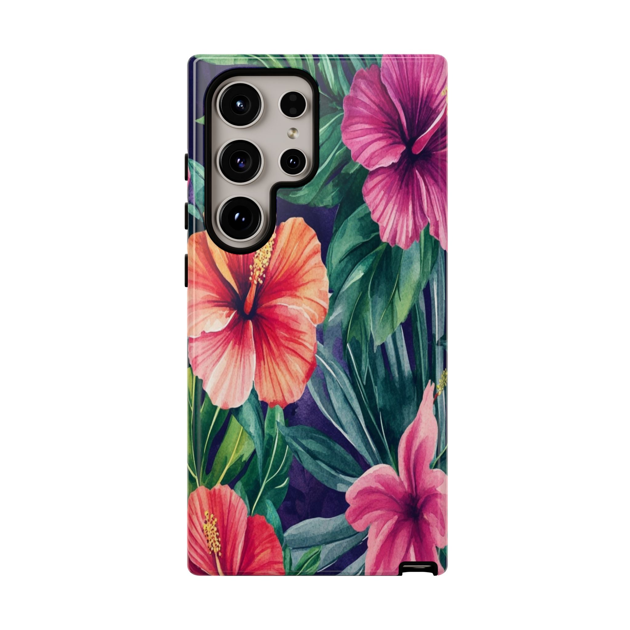 Navy Floral Watercolor