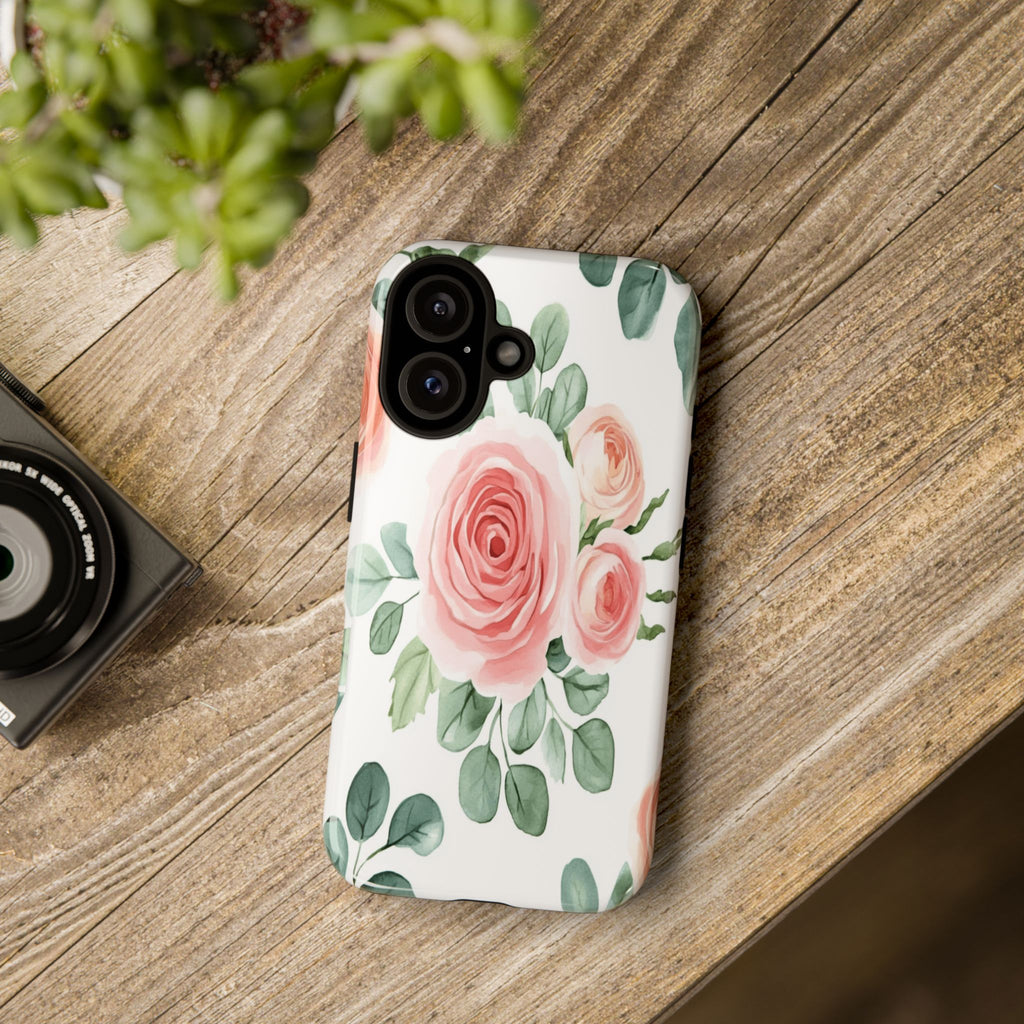 Delicate Watercolor Rose Case