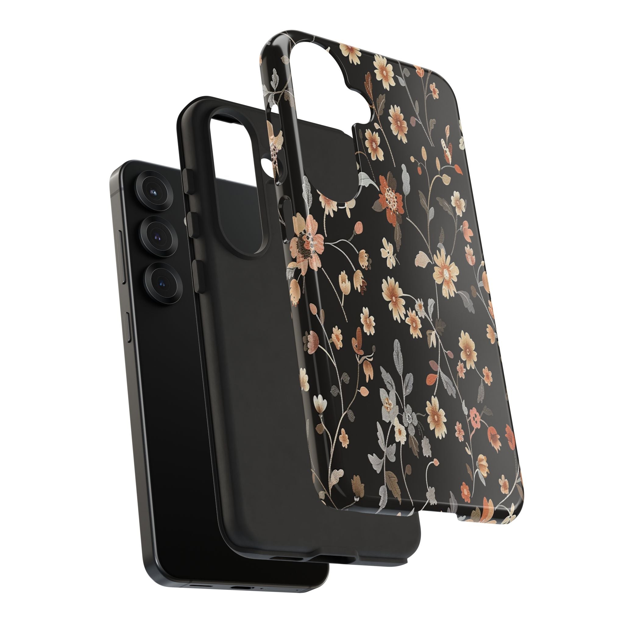 Floral Field on Black Case