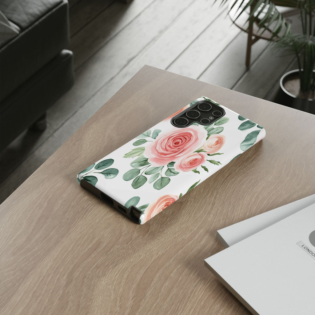 Delicate Watercolor Rose Case