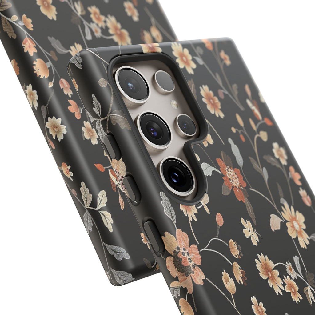Floral Field on Black Case