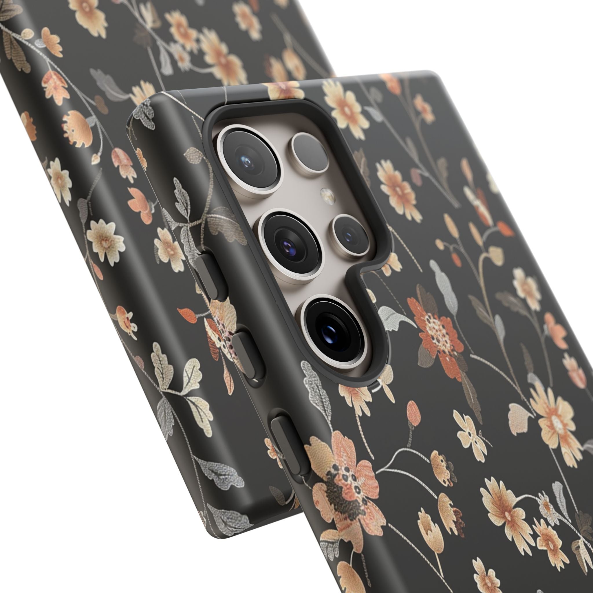 Floral Field on Black Case
