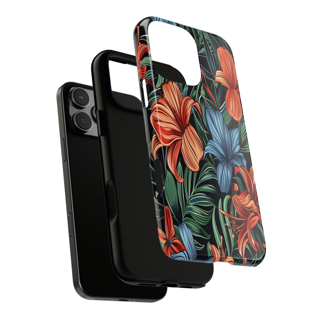 Tropical Red and Blue Case