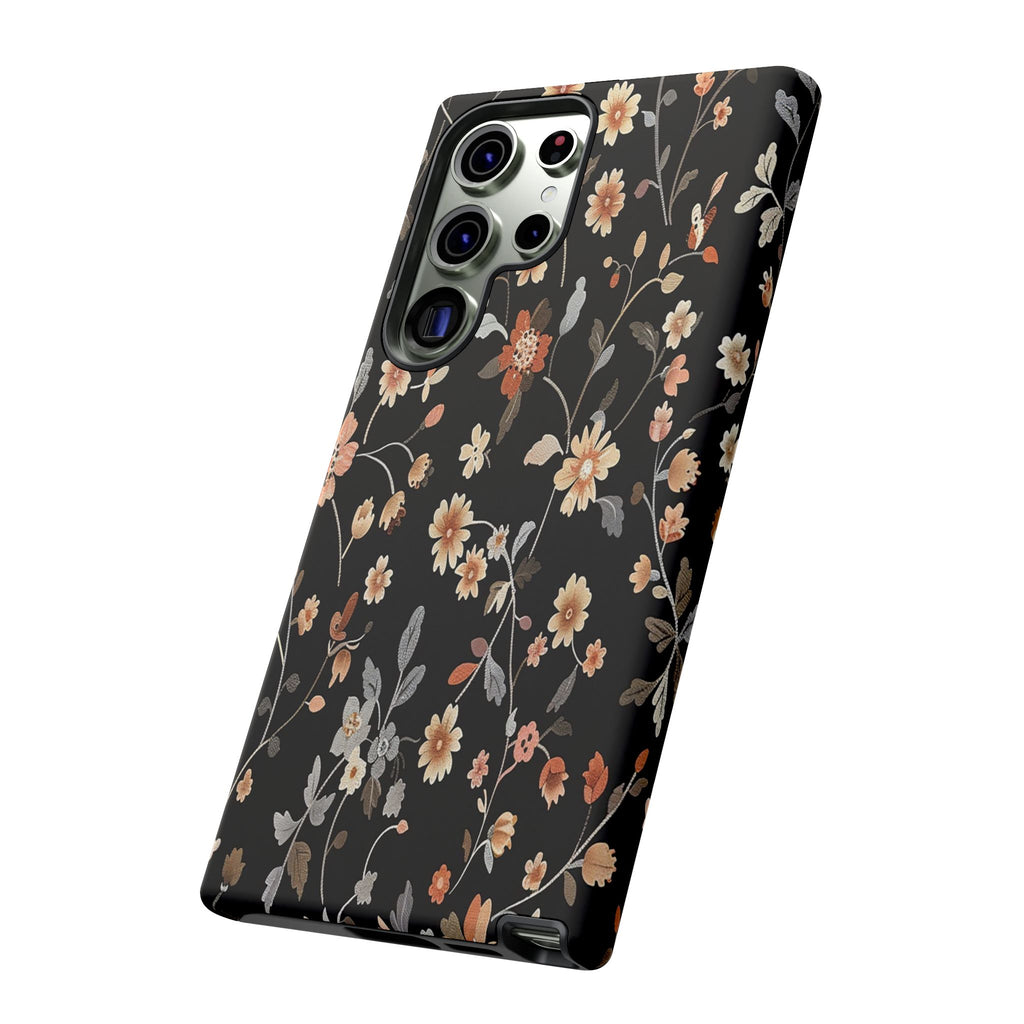 Floral Field on Black Case