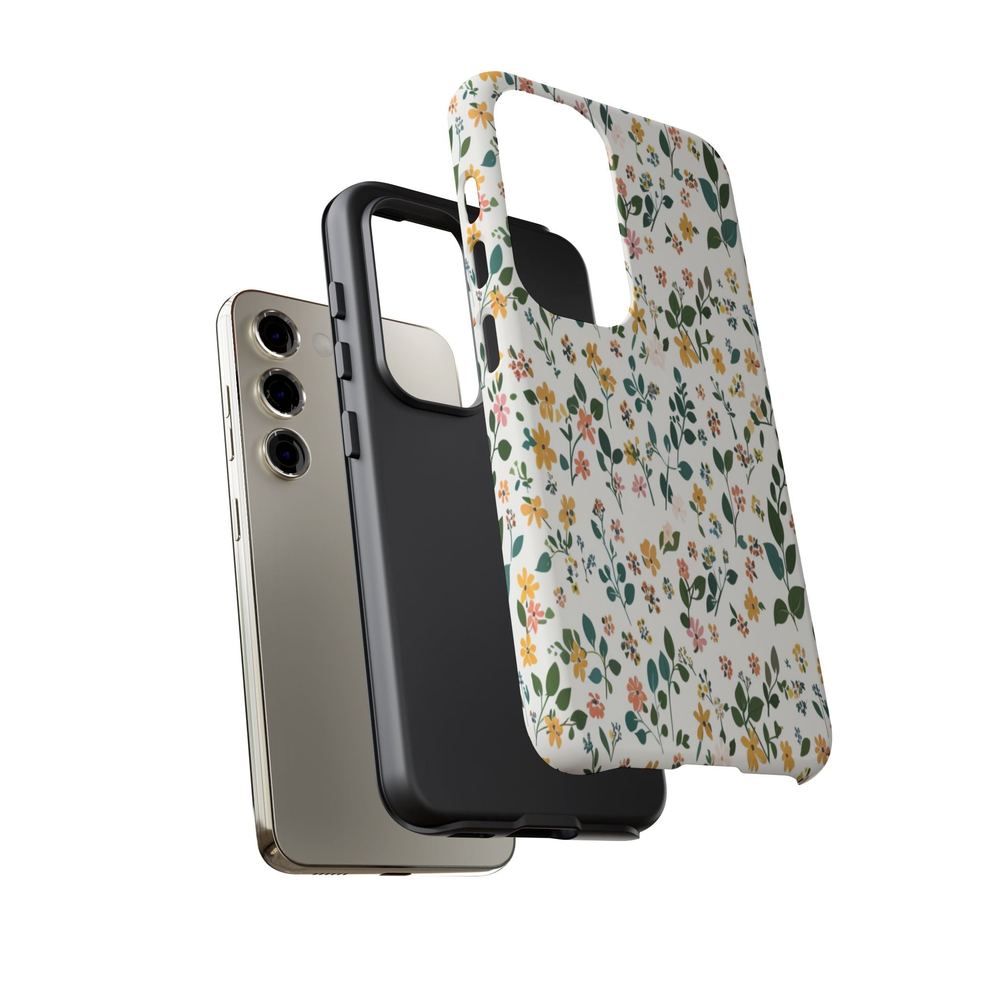 Pastel Leaves and Flowers Case
