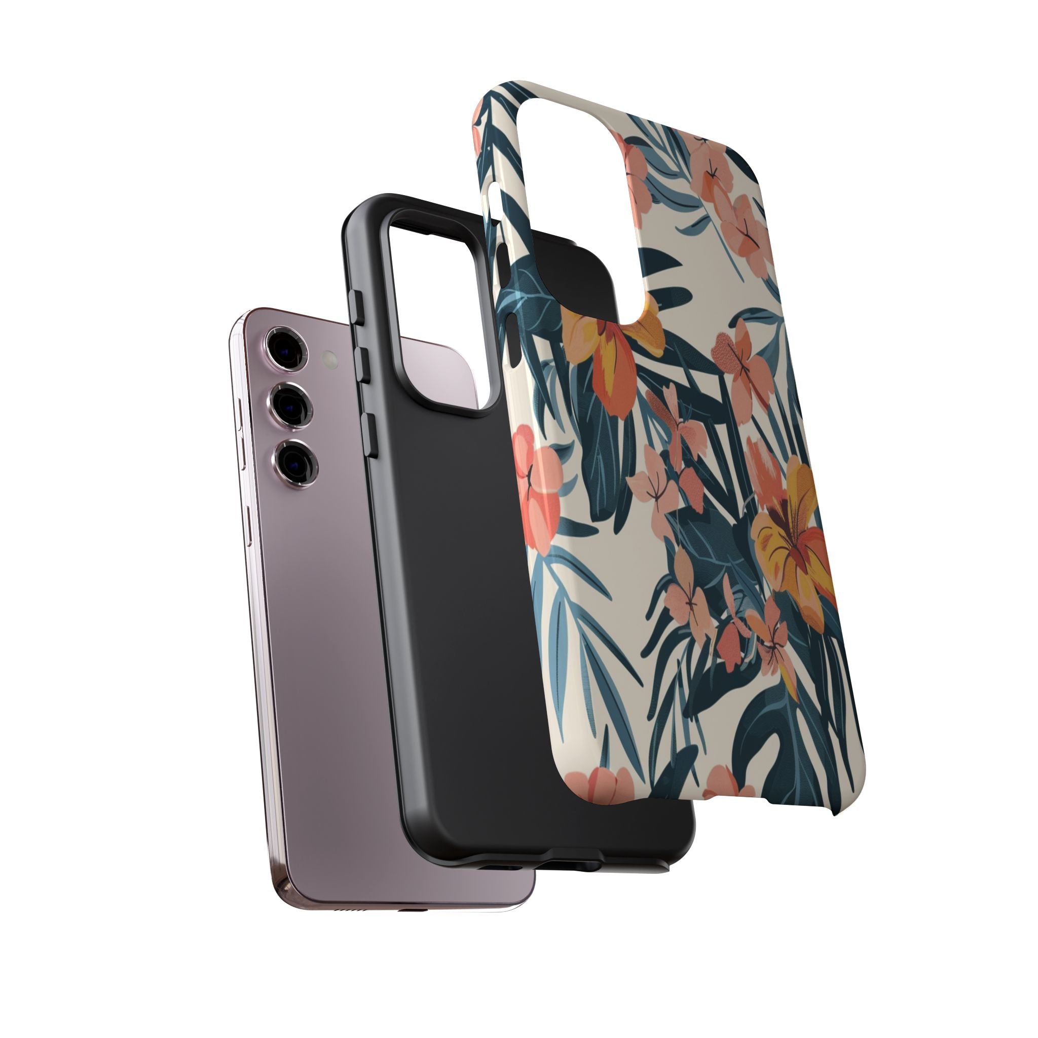 Tropical White and Blue Case