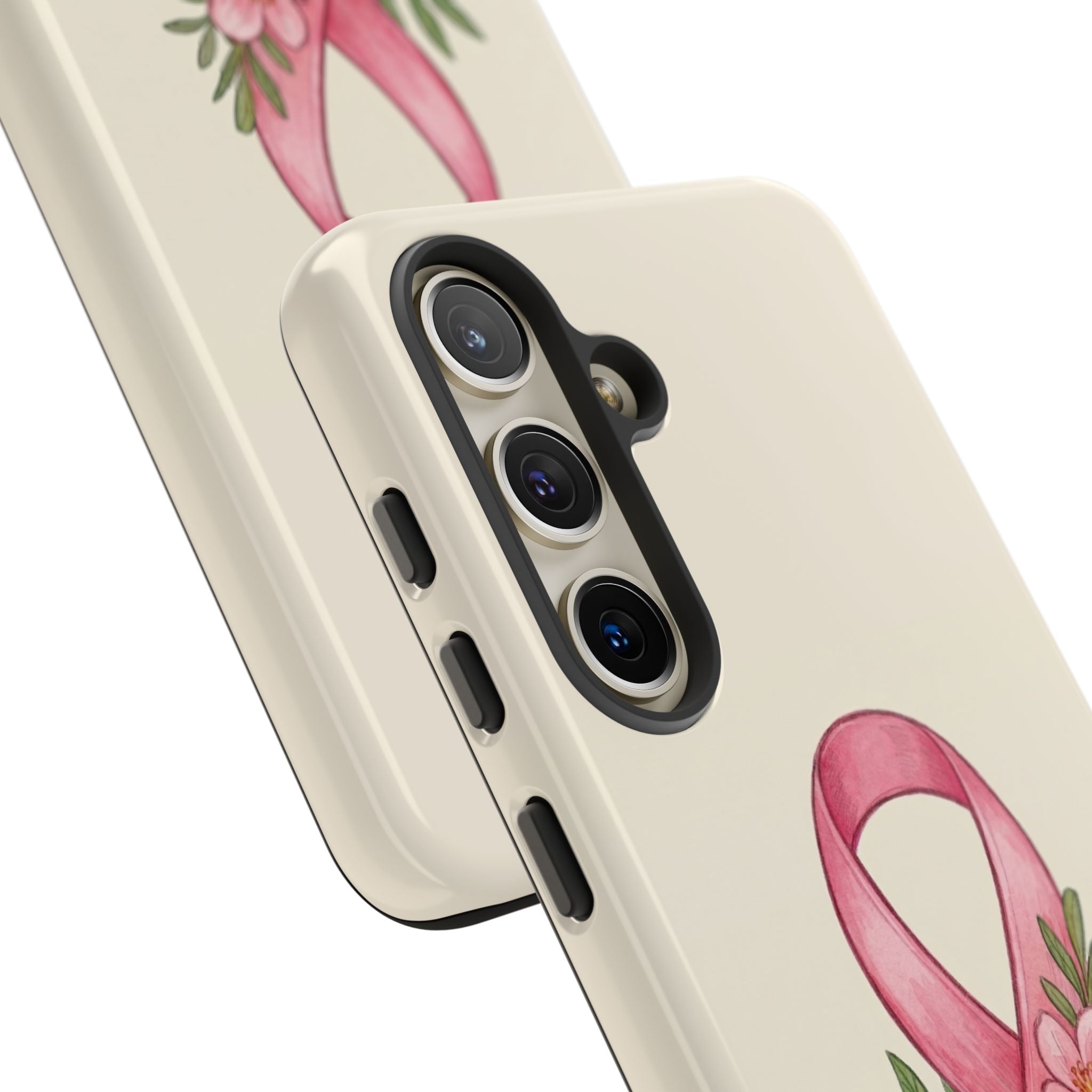 Floral Breast Cancer Awareness Case