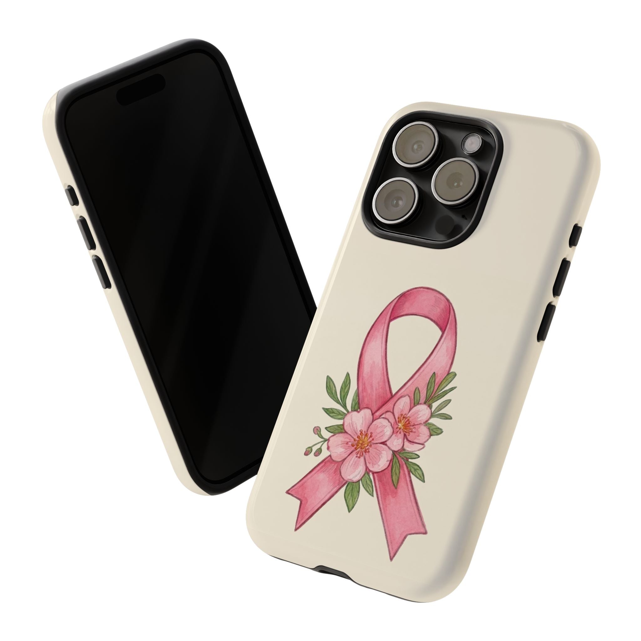 Floral Breast Cancer Awareness Case