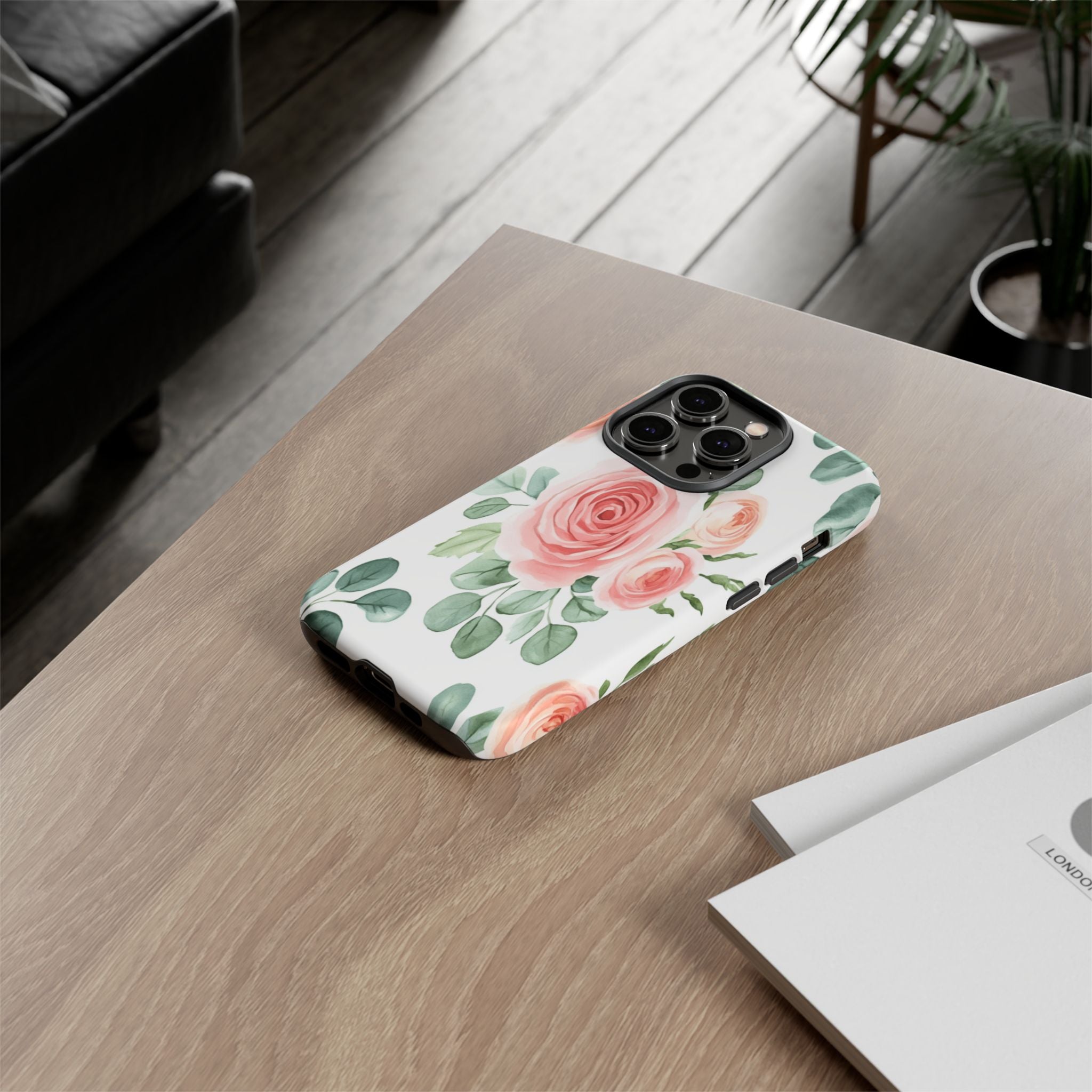 Delicate Watercolor Rose Case