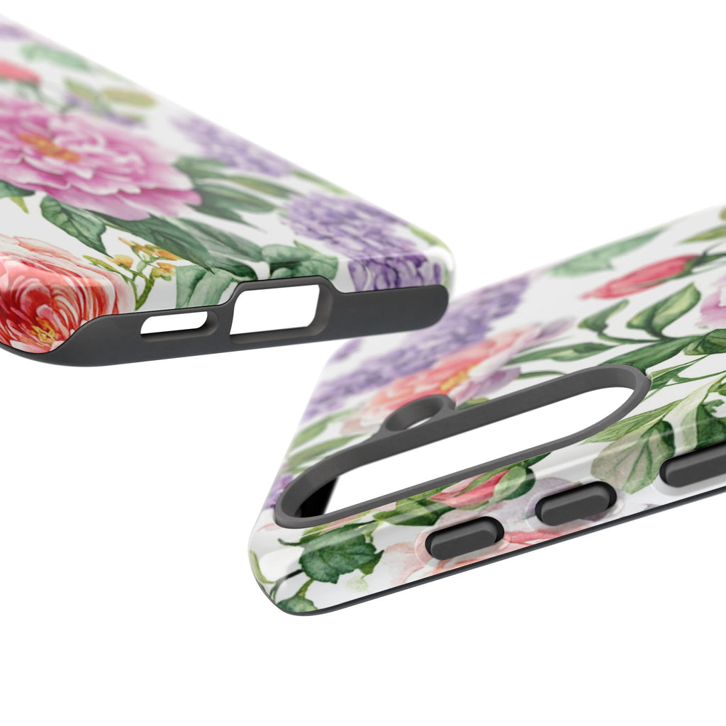 Watercolor Peonies and Lilacs Case