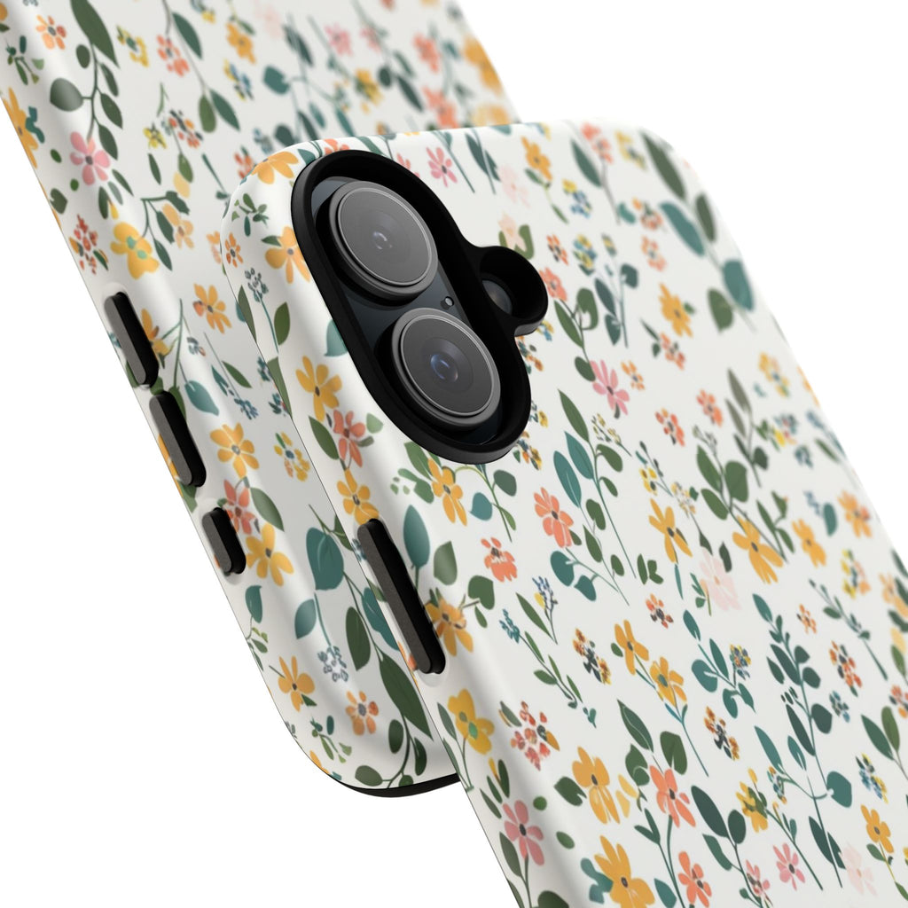 Pastel Leaves and Flowers Case