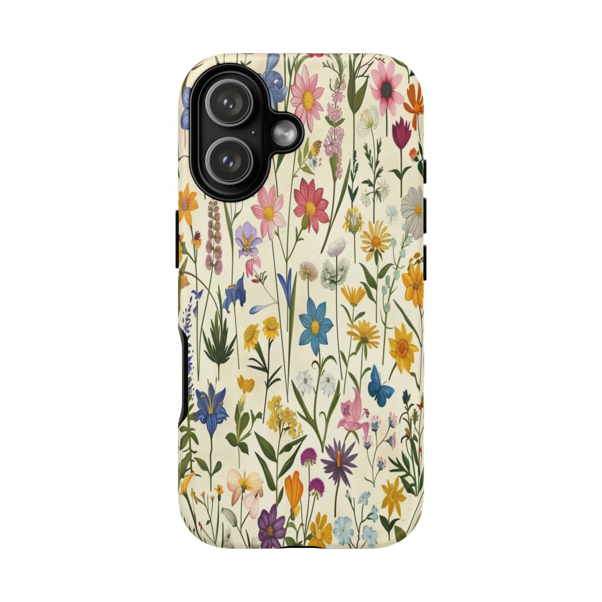 Vibrant Botanical Wildflower Pattern