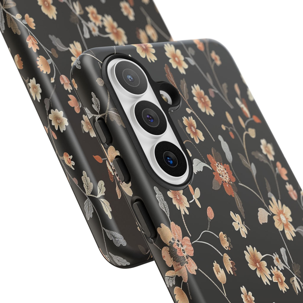 Floral Field on Black Case
