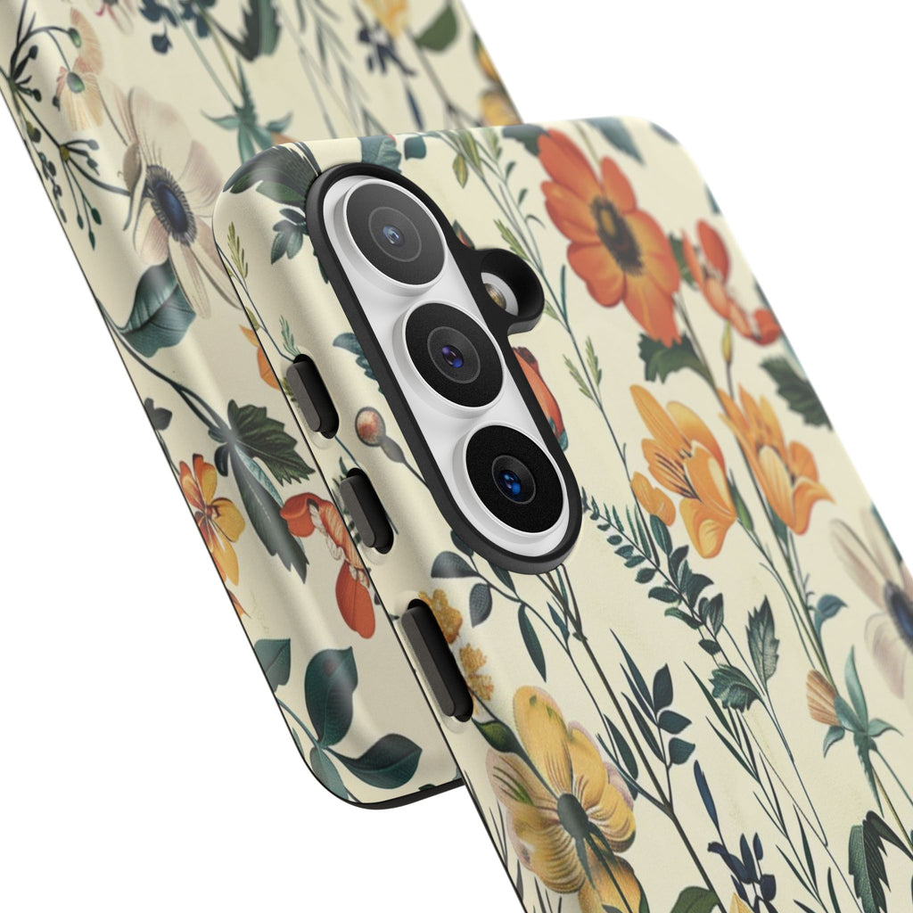 Vintage Botanical Wildflower Seamless Pattern