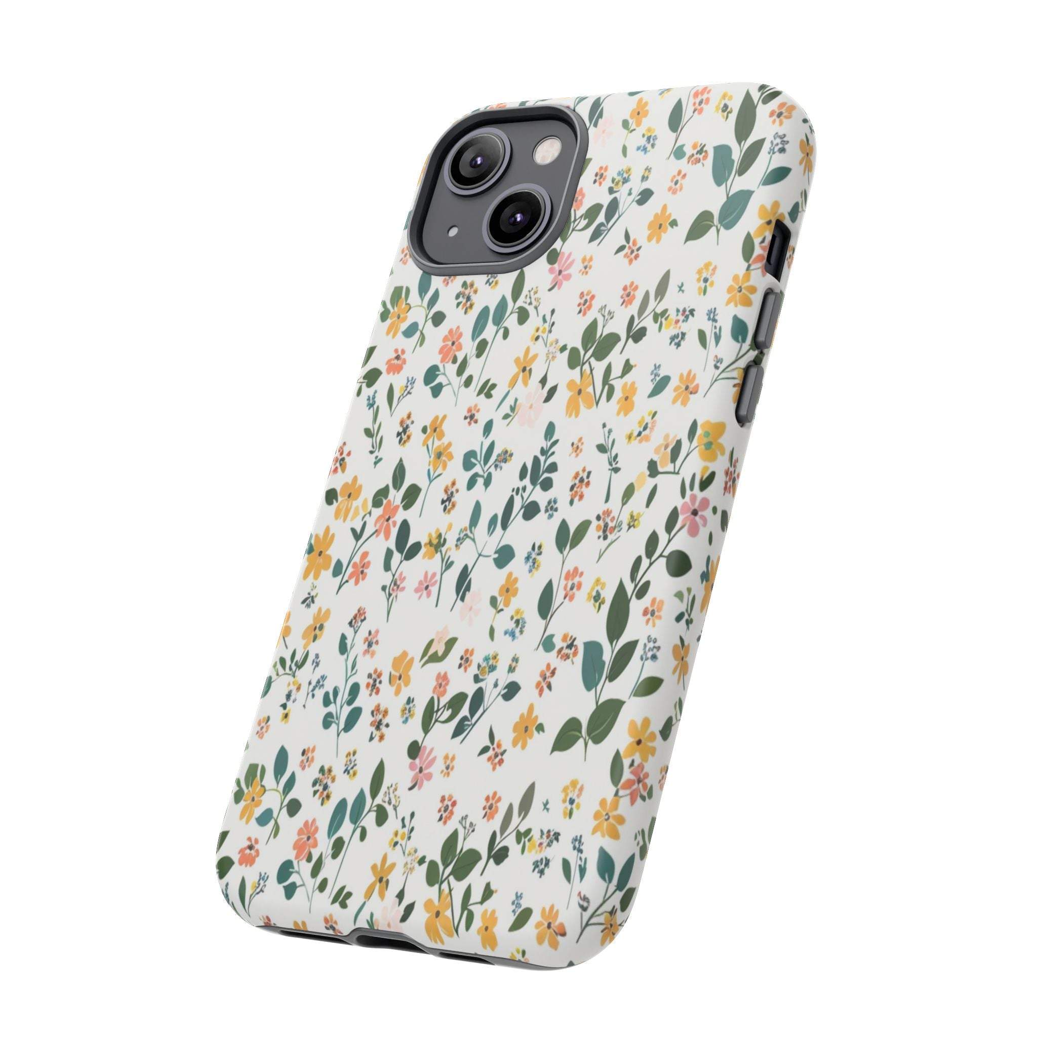 Pastel Leaves and Flowers Case